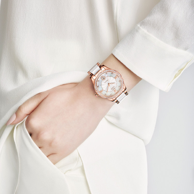 【专柜同款】古尊美人鱼系列石英表 古尊手表国产腕表