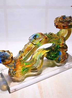 夏尚逸典琉璃如意客厅摆件