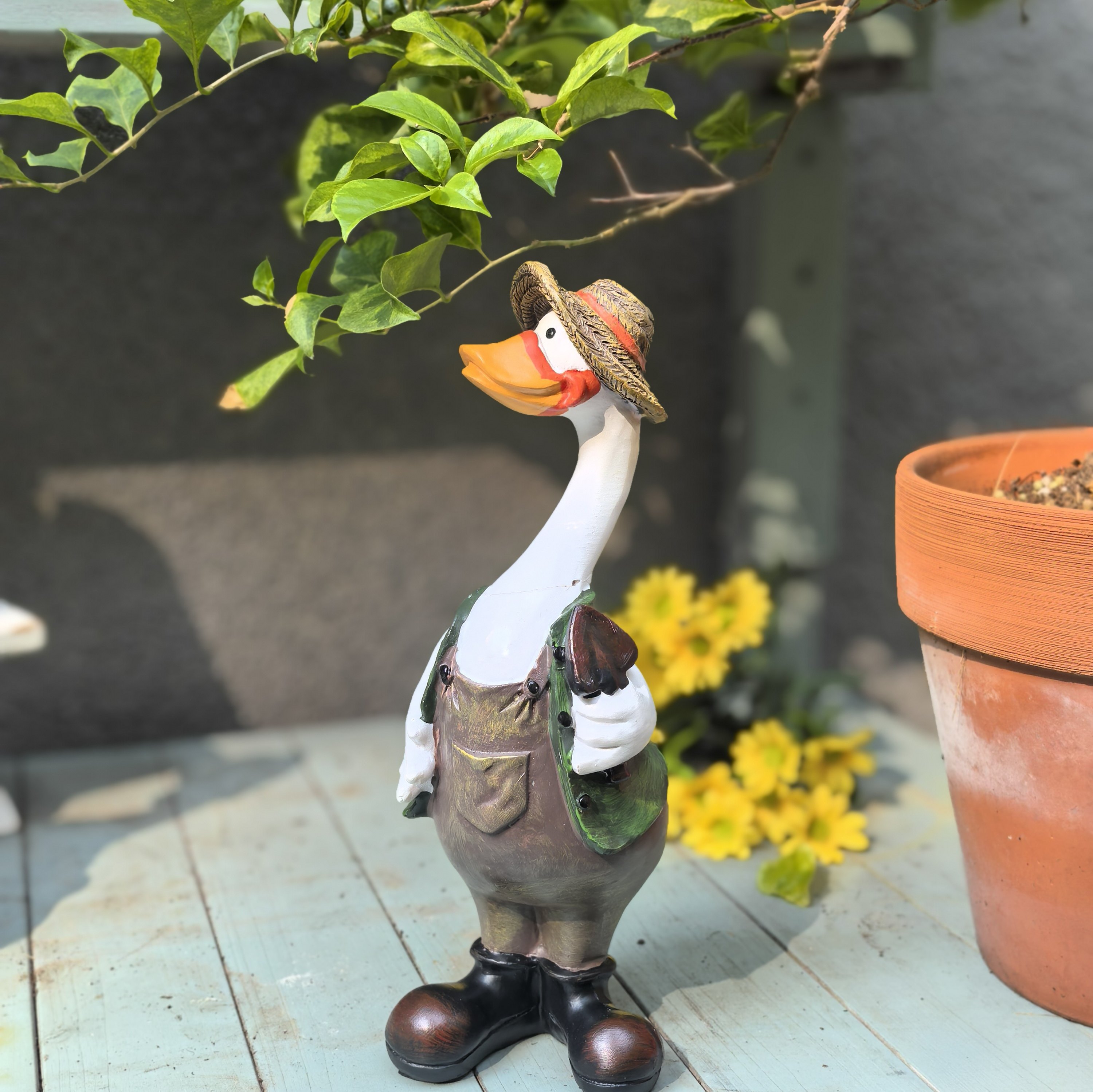 仿真鸭子户外花园鸭爸爸鸭妈妈庭院树脂造景装饰摆件花园装饰摆件,淘宝优惠券,粉丝福利购,淘宝优惠卷