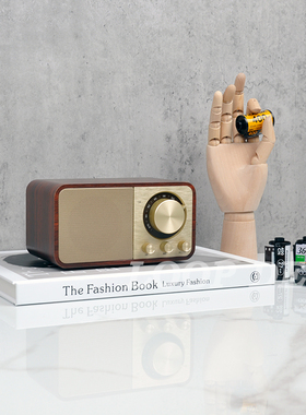 音乐主题风木纹卧室床头柜摆件