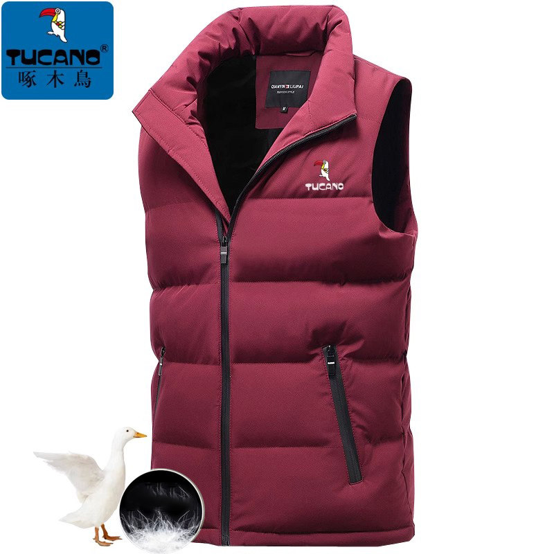 啄木鸟羽绒棉马甲男秋冬季青年大码坎肩背心加厚保暖立领马夹外套,淘宝优惠券,粉丝福利购,淘宝优惠卷