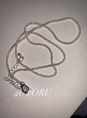 小众时尚碎银珍珠拼接项链不规则碎银颈链锁骨链夏日穿搭新款项链