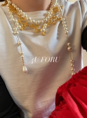 中古风配饰古巴比伦鸢尾花复古项链