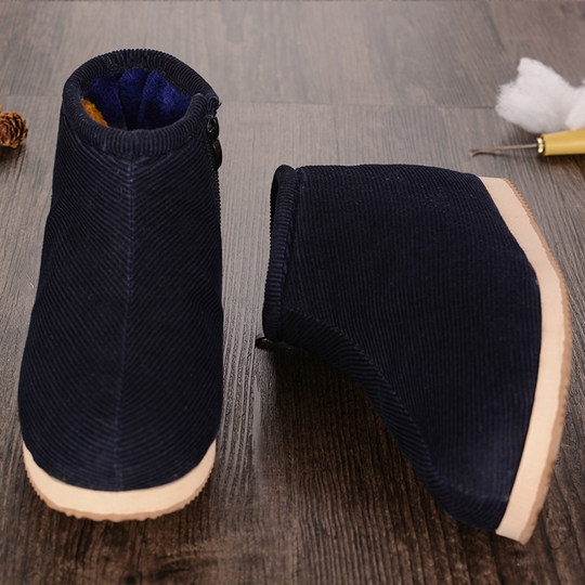 Zapatos cálidos de invierno, zapatos tradicionales de algodón cálidos hechos a mano