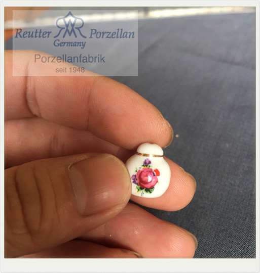 DOLL HOUSE 1 12 miniature ceramic classic round jar rement food and toys imported from Germany