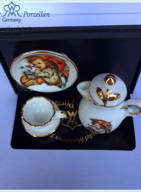 欧式德国微缩迷你喜姆娃图案茶具/迷你厨房/BLYTH6分/ BJD6分