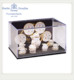Baby house miniature mini 1 12/12 points ceramic checkered flower tea set coffee set holiday gift OB11 accessories