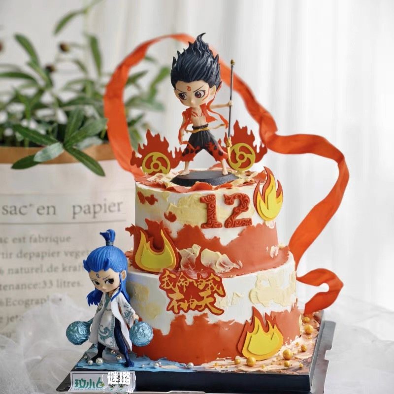 哪吒敖丙蛋糕装饰摆件我命由我不由天男孩男生儿童生日烘焙插件,淘宝优惠券,粉丝福利购,淘宝优惠卷