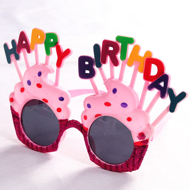 小红书同款生日快乐搞怪眼镜创意儿童派对拍照道具装饰蛋糕装饰,淘宝优惠券,粉丝福利购,淘宝优惠卷
