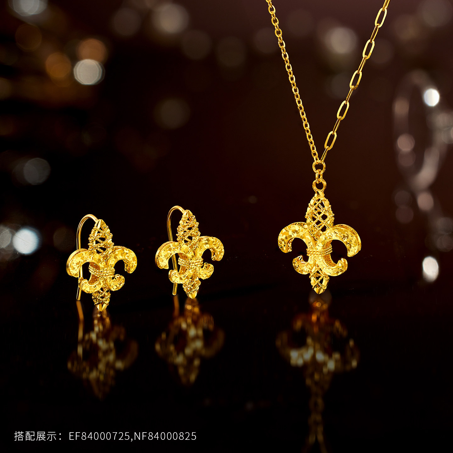 金至尊鸢尾花黄金耳钩新款足金耳饰情人节生日礼物送老婆5G金耳饰,淘宝优惠券,粉丝福利购,淘宝优惠卷