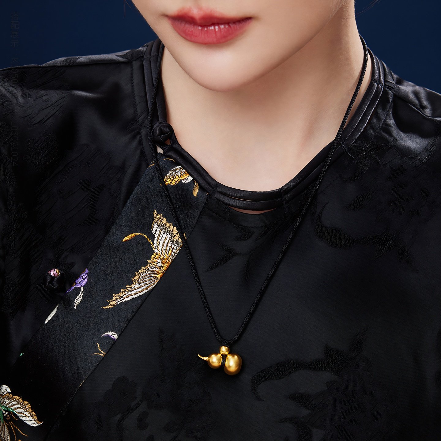 金至尊福瑞葫芦足金999福禄吊坠男款黑绳黄金项链新年礼物送老公,淘宝优惠券,粉丝福利购,淘宝优惠卷