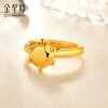 Golden Supreme crowns love, gold six-claw ring, women's foot gold ring, wedding gold jewelry, three-gold price