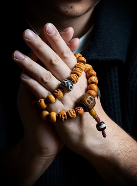 卡杰格朵牦牛骨原创设计手串