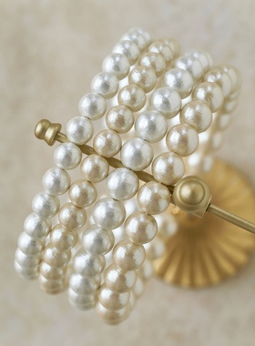 日本贵和棉花珍珠复古优雅项圈女