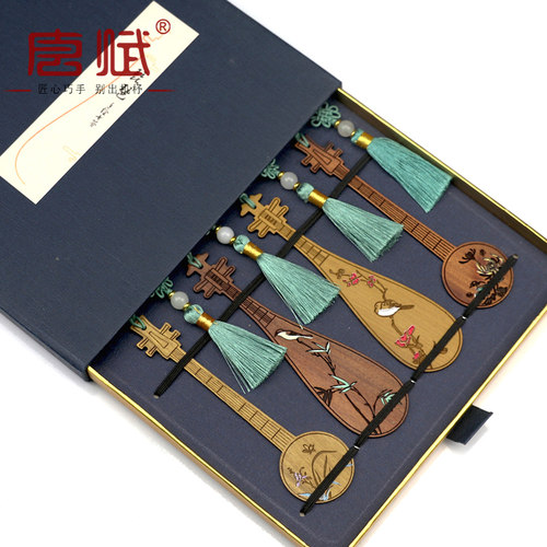 京剧脸谱书签中国风特色小礼品送老外出国纪念品北京实木工艺品 - 图0