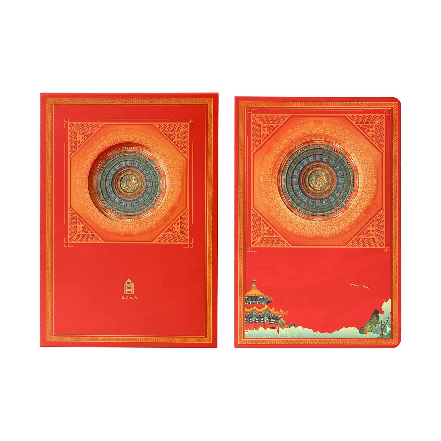 故宫文创凤仪千秋3D立体笔记本记事本手账文创纪念日记本同学开学伴手礼物博物馆文件万春藻井手撕纸雕本奖品,淘宝优惠券,粉丝福利购,淘宝优惠卷