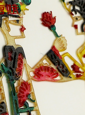 皮影 桌面小摆件装饰品家居室内书架办公桌子创意摆设 复古工艺品