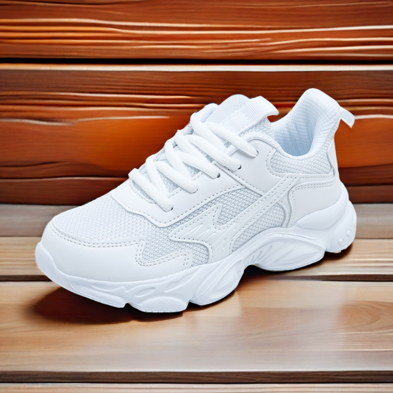 儿童小白鞋绑鞋带系带白鞋男童白色运动鞋中大童女童白波鞋小学生,淘宝优惠券,粉丝福利购,淘宝优惠卷