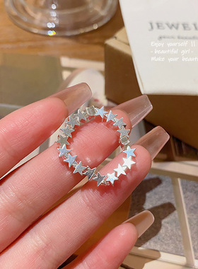 韩爵铜B23超闪气质弹戒指/指环