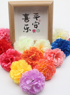 中号康乃馨仿真花头婚庆发簪