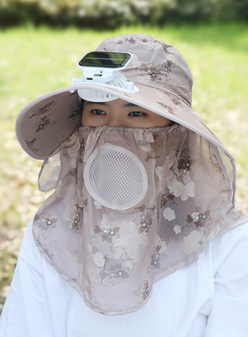 户外采茶遮阳防晒大檐帽透气