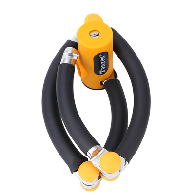 Tonyon通用自行车锁防盗山地车锁折叠锁关节锁防盗锁骑行装备配件 虎窝淘