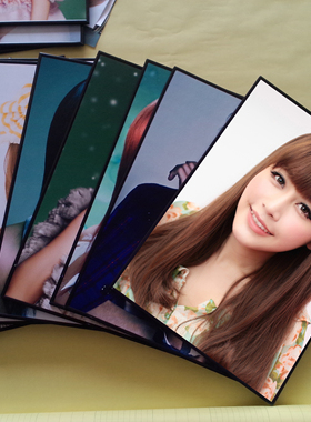 中长卷发自粘画女士装饰海报写真