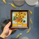 Sunflower starry sky diamond painting framed place