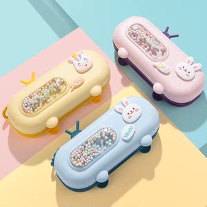 咔米嗒儿童泡泡机笔袋小学生文具盒可爱卡通铅笔盒11岁女生小笔盒