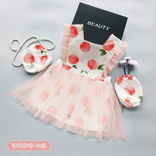 Демисезонный нагрудник, водонепроницаемая детская майка топ, фартук, юбка на девочку для еды, наряд маленькой принцессы, в корейском стиле