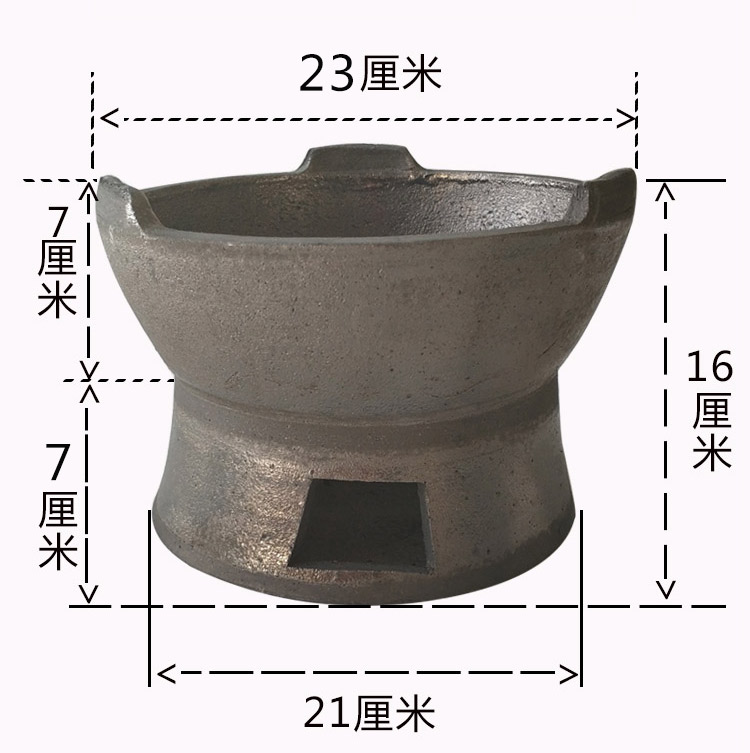 木炭火锅炭炉港式打边炉陶土家用老式碳炉砂锅泥炉烤肉商用小炉子 - 图2