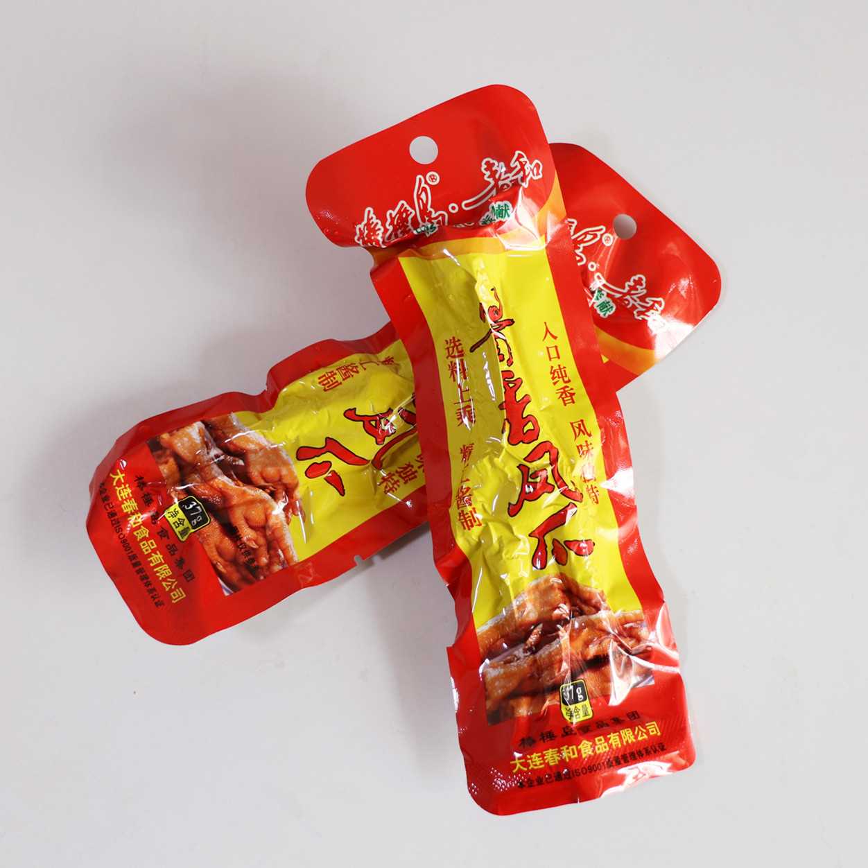 大连棒棰岛春和酱香凤鸡爪37g*20只鸡爪子卤味整箱小吃零食特产_虎窝淘