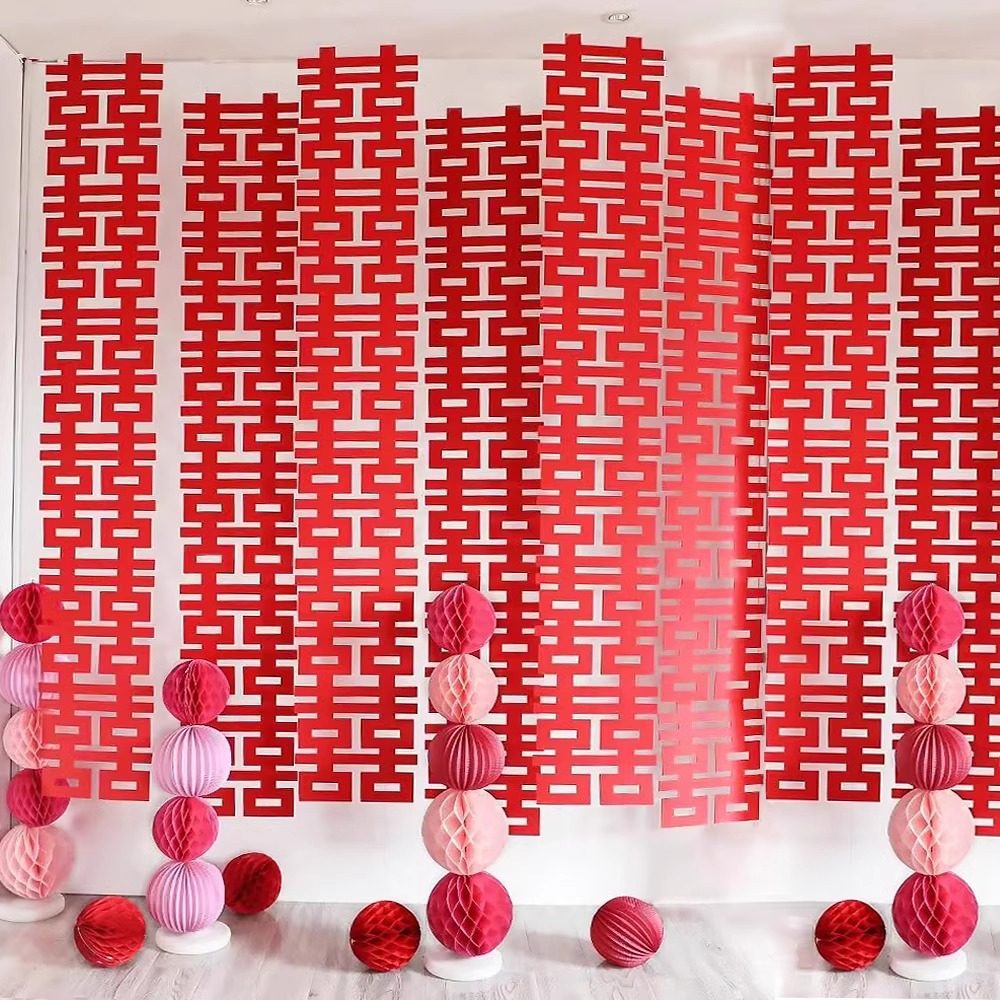 结婚新房布置长条喜字贴客厅卧室立体蝴蝶拉花窗帘背景墙装饰挂件,淘宝优惠券,粉丝福利购,淘宝优惠卷