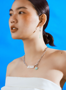 招财进宝四季平安翡翠国潮项链