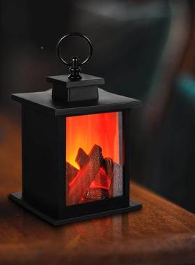 仿真电子火焰氛灯乔之喜火进宅火盆迁搬家仪式用品入CET户摆围件