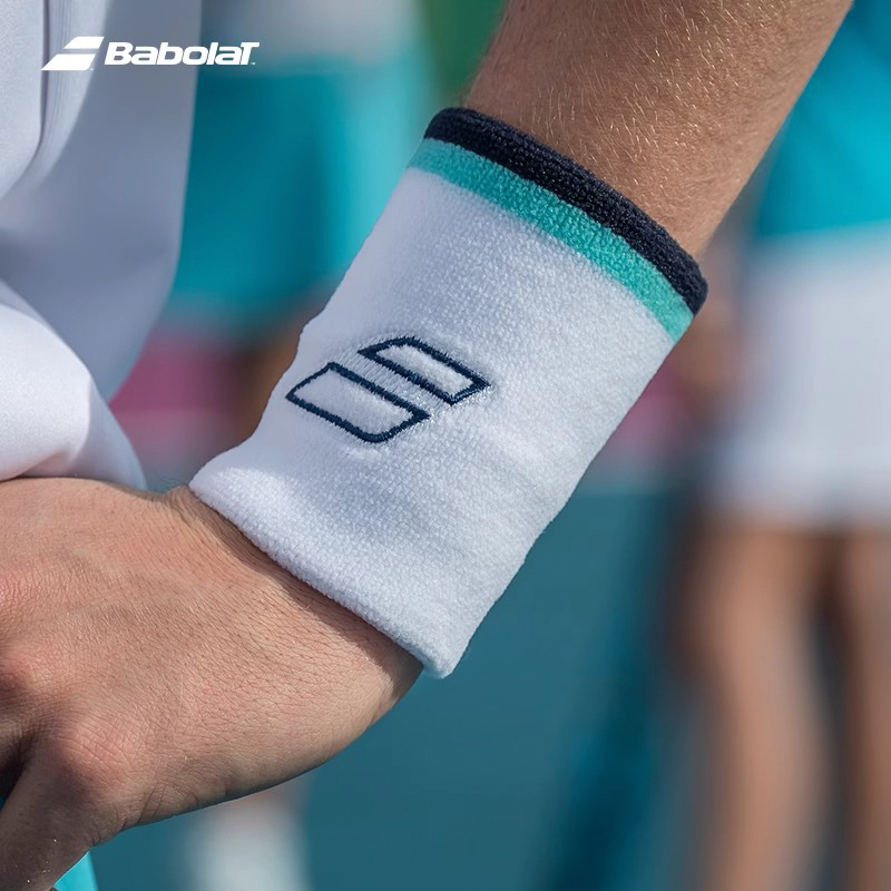 BABOLAT百保力护腕网球羽毛球运动健身吸汗擦汗百宝力男女护腕 - 图1