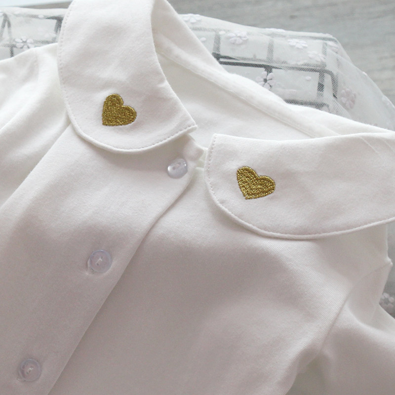 娃娃领女童打底衫秋冬季纯棉中大童长袖T恤白色翻领儿童宝宝衬衣,淘宝优惠券,粉丝福利购,淘宝优惠卷