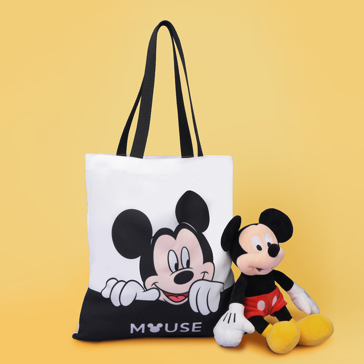 不莱玫迪士尼米奇女单肩学生帆布包 不莱玫女士包袋