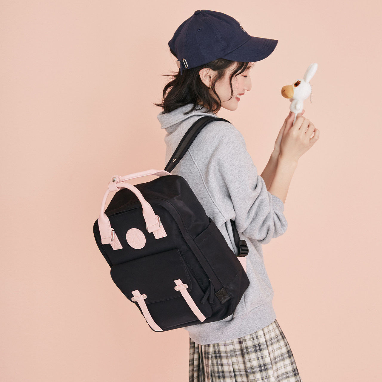 不莱玫女夏jk原创小众旅行初双肩包 不莱玫双肩背包