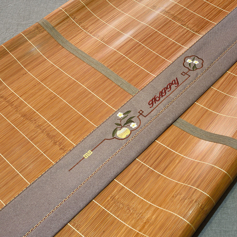 竹子折叠夏天直筒家用双面冰丝竹席 舒倍乐凉席/竹席/藤席/草席/牛皮席