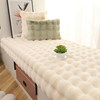 Nordic Imitation Rex Rabbit Fur Solid Color Blanket Winter Bay Window Cushion