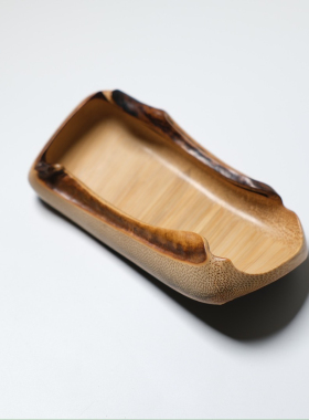 山宁竹舍 清水竹器 精品竹器 墨香异形茶则茶器竹器把件