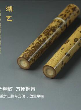 梅鹿竹短款线香筒沉香筒