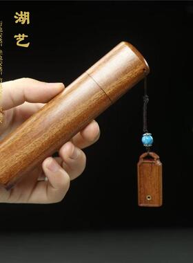 新中式便携实木香炉香座