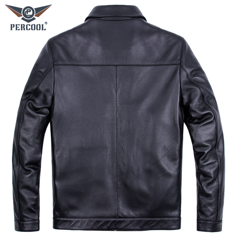 真皮皮衣中年男士进口头层纯牛皮翻领外套商务休闲短款皮夹克秋冬,淘宝优惠券,粉丝福利购,淘宝优惠卷
