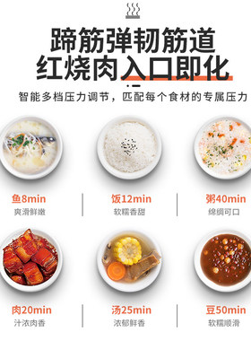 红双喜德国品质电压力锅家用双胆高压锅5升多功能3L全自动智能4L