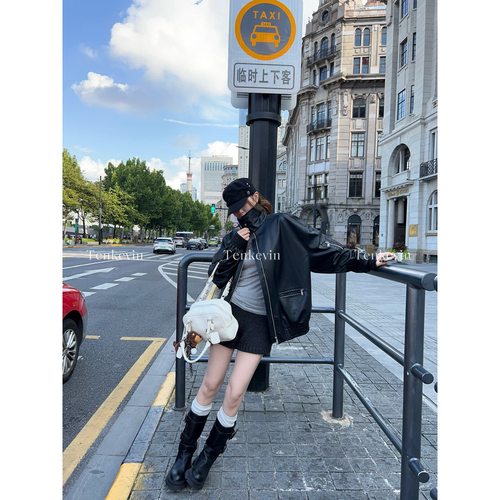 十一石 入秋百搭王 含羊毛针织短裤女小个子直筒宽松阔腿休闲裤ll - 图1