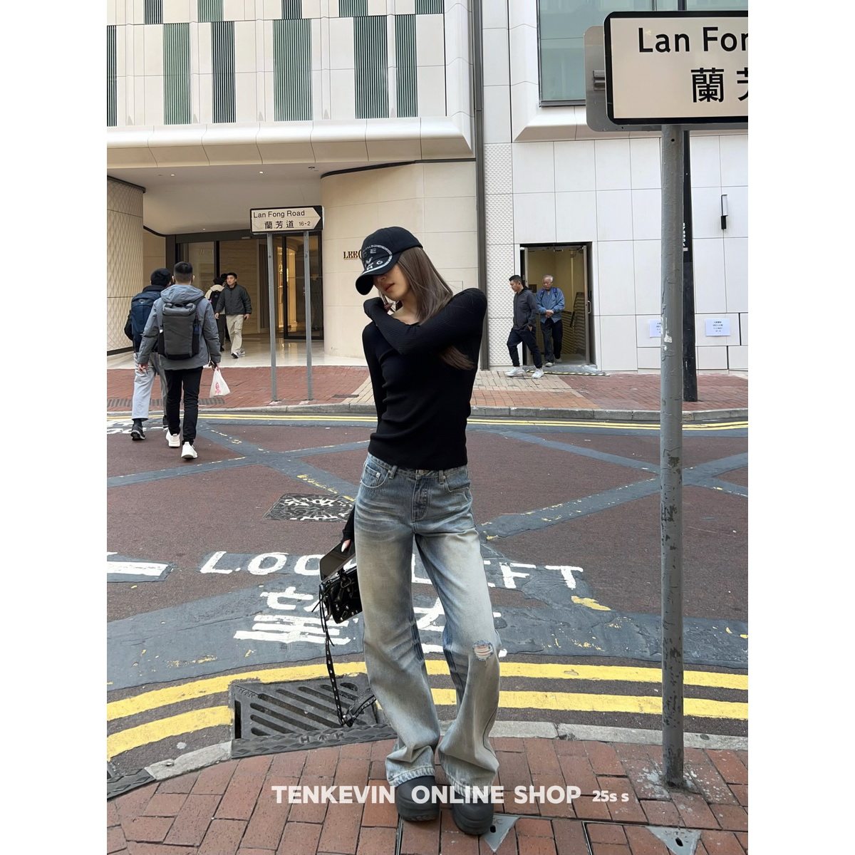 十一石 期待春夏！破洞直筒窄版牛仔裤女小个子宽松低腰微喇裤,淘宝优惠券,粉丝福利购,淘宝优惠卷