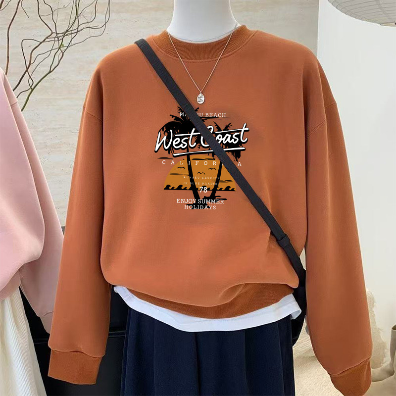 2026新款圆领长袖加绒设计感卫衣时尚通勤大码宽松加厚小个子外套,淘宝优惠券,粉丝福利购,淘宝优惠卷