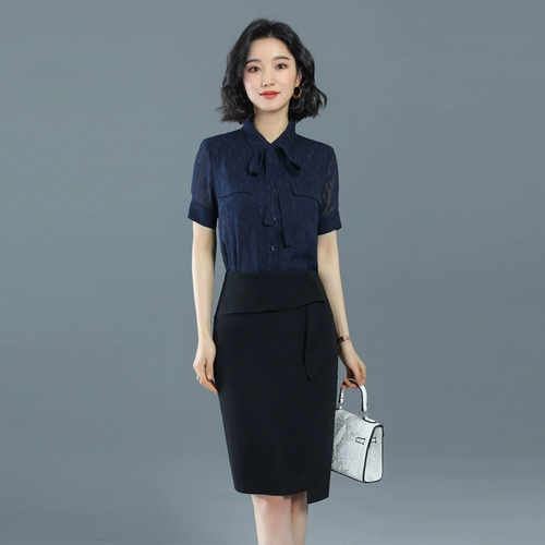 诗璐雅 Кружевная шелковая юбка в складку, костюм, осенний комплект, изысканный стиль, в западном стиле